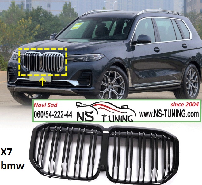 bmw x7 g07 2019 2020 2021 prednja maska gril crna novi sad ns tuning beograd